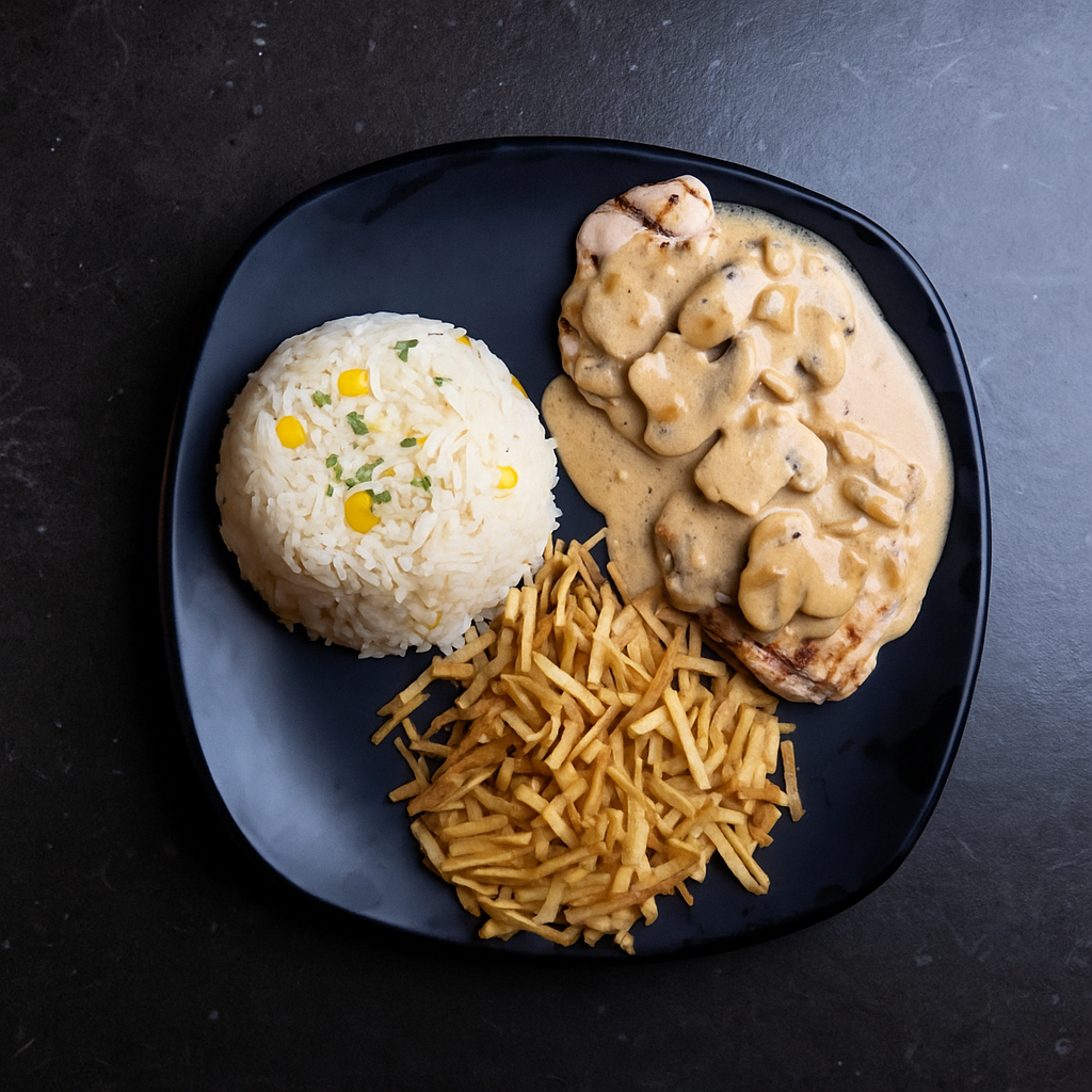 Grilled Chicken Stroganoff ستروغونوف دجاج مشوي